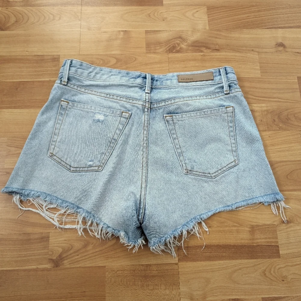 GRLFRND Helena Jean Shorts 28 High Rise Cut Off  Kiki Distressed
